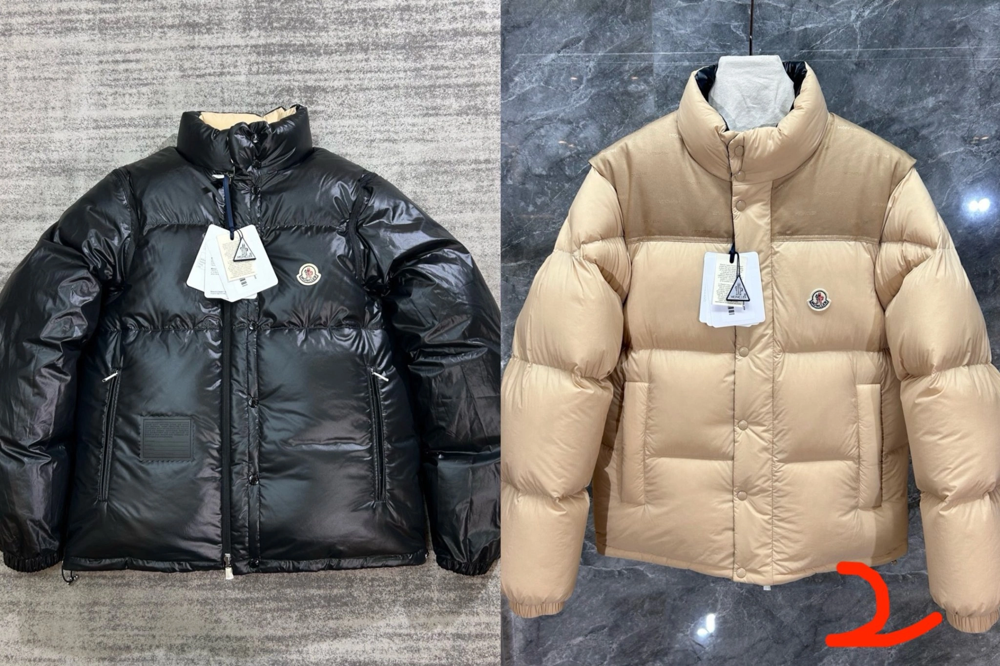 wg.luxury-- 7o9385r Down jacket white goose down reversible 3colour item: E-F443J1220-3H
